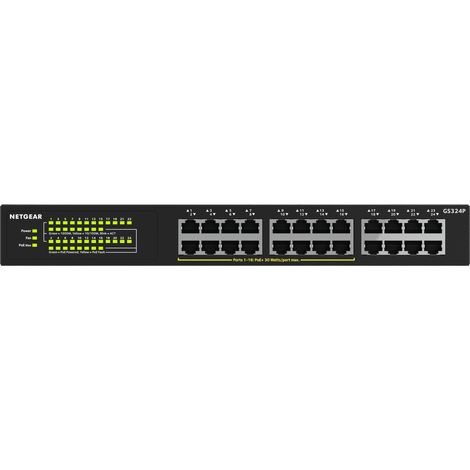 Switch réseau RJ45 NETGEAR GS324P 24 ports 1 GBit/s fonction PoE R721732 (1/5)