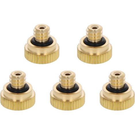 Lot de 10 buses brumisation en laiton - Filetage 0,6 mm Tête rechange pour système refroidissement extérieur 0.6 (1/5)