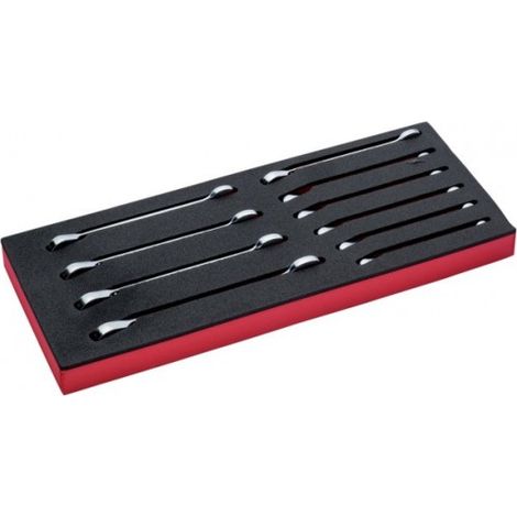 BAHCO - Jeu de clés mixtes à cliquet, module mousse 1/3 Fit&Go - 10 pcs