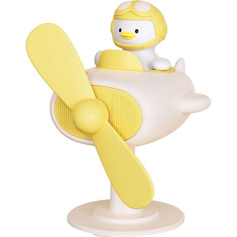 Ventilateur Clip Portable Mini Ventilateur de Bureau avec Pince, Forme Canard Jaune, Alimentation par Cordon (1/5)