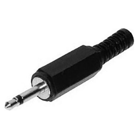 Jack 2.5 mm mâle, droit TRU COMPONENTS 1559799 Nombre de pôles: 2 mono noir 1 pc(s) (1/3)