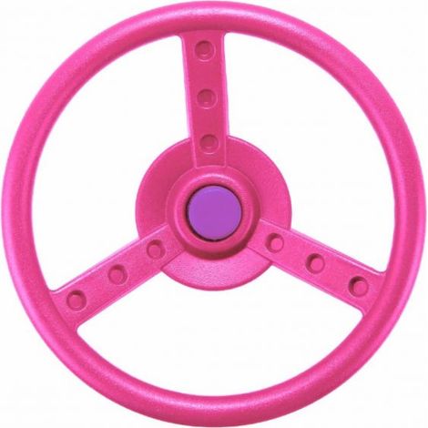 Rebo Garden Climbing Frame Accessories Plastic Steering Wheel - Pink