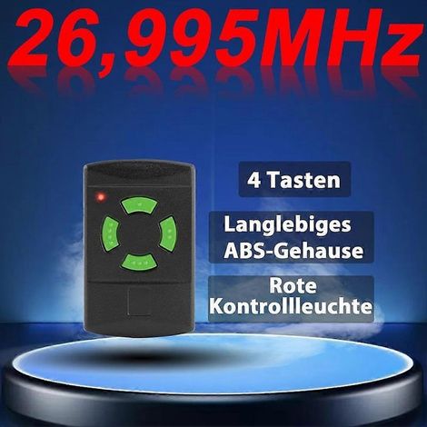Garage Door Remote Control Fixed Code Copyable Hormann 26.995 MHz HSM4 HS4 HSE4 (1/5)