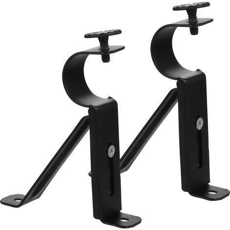 2 paires supports fer robustes réglables – pour fenêtres/portes, nécessite perçage (1/4)