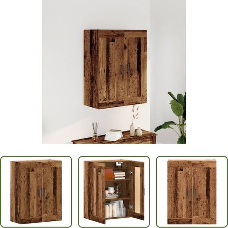 Holzwerkstoff - Sideboard Altholz-Optik 69,5x34x90 cm Holzwerkstoff (1/5)