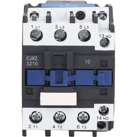 Contacteur électrique 32A 3 pôles triphasé, contact argent normalement ouvert, rail DIN 220V (1/5)