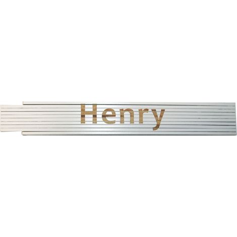 Zollstock Henry 2 m weiß Zollstock