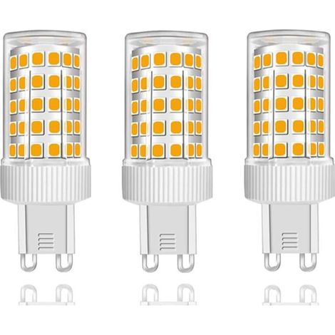 Ecleanfy - Lot de 3 Ampoules LED G9 10W, 86 LED, 1000Lm, Angle de faisceau 360°, AC220-240V, Non Dimmable, Blanc Chaud 3000K (1/5)