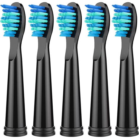 Lntyq Ersatzbürstenköpfe für Fairywill/Seago, 5-teiliger Zahnbürstenkopf für SG 507/515/551/917/909/949/958/507B/908/610/659/719/910 (1/5)