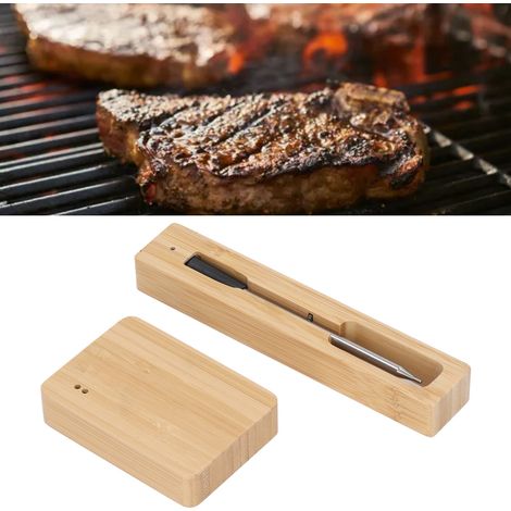 Thermomètre de barbecue Bluetooth sans fil, thermomètre alimentaire de cuisine, thermomètre à viande grillée avec répéteur, thermomètre alimentaire rechargeable par USB (1/5)