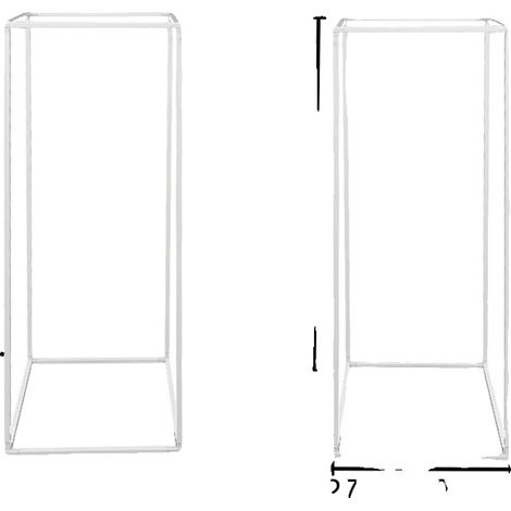 Arco de boda, estructura de acero, uso para múltiples eventos, blanco, L (1/2)