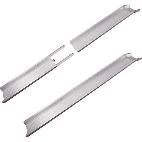 Fahrrad Auffahrschiene 2500mm, Ladehöhe 300mm, innere Breite 155mm - Als Stückware verkauft - M050/25U/BAI