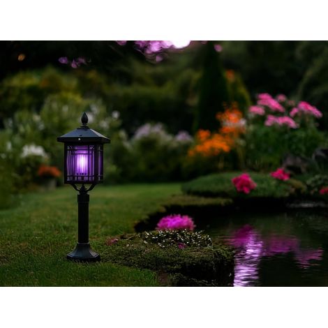 Lampe Solaire Anti-Moustique Extérieur – USB Rechargeable – Protection Terrasse & Jardin – sans Fil – Étanche (1/4)