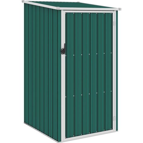 Casetta da giardino casetta per capanni casetta per ripostigli casetta per attrezzi da esterno robusta 87 x 98 x 159 cm acciaio zincato verde 020022380