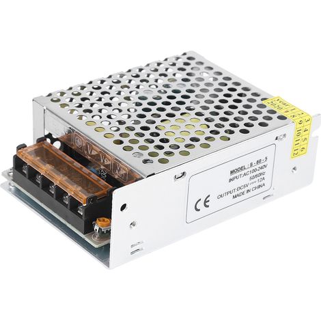 Schaltnetzteil-Antriebsadapter LED-Geräte Reulierter Transformator für CCTV DC5V(S-60-5（5v 12a 60W）AC100-240V ) (1/5)