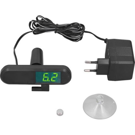 PH-025W Moniteur de pH pour aquarium avec ventouse, testeur de qualité de l'eau pour aquarium, prise UE 230 V (1/5)