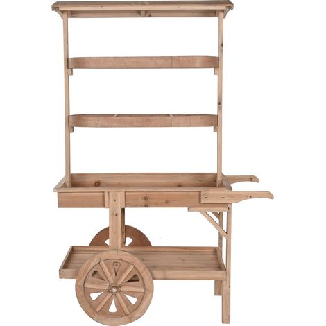 Expositor Abeto Mdf 108X53X167 Carro Natural (1/5)