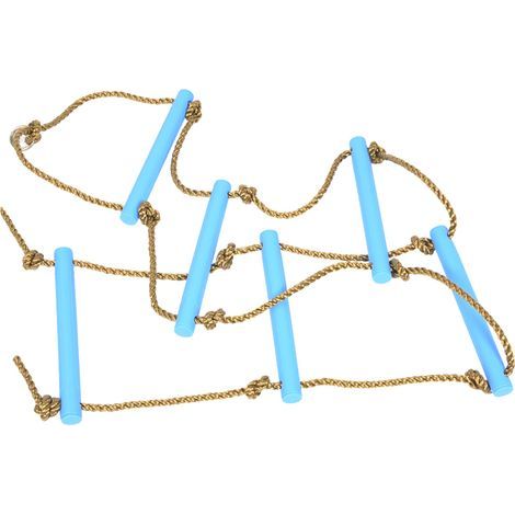 Outdoor-Kletterleiter aus Kunststoff mit sechs Segmenten für Kinder (Blau) (1/5)