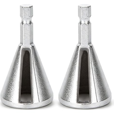 Outil De Chanfreinage 2 Pièces, Outil D'ébavurage De Chanfrein Externe, Foret Enlèvement des Bavures Coupe-chanfrein Accessoire De Travail du Bois (1/5)