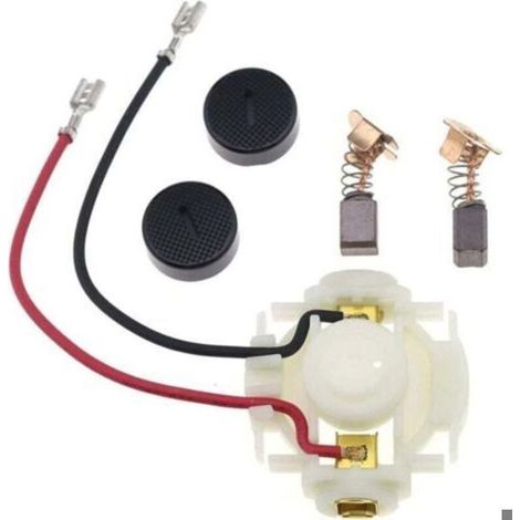 Balai de Charbon + Porte Balai Charbon + Casquettes pour Charbon Meuleuse Makita DGA452 BGA452 BGA450 BGA402 CB430 GA400 GA400D