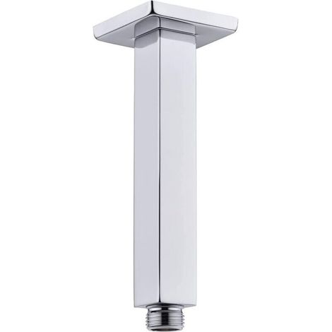 Bras d'extension de douche carré épais en acier inoxydable de 8 pouces, bras de pommeau de douche droit monté au plafond pour pluie au plafond