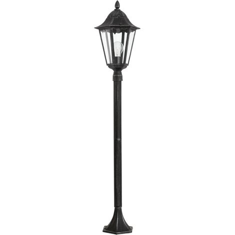 Lampadaire Exterieur Navedo 120 cm - Noir|Argent|Transparent