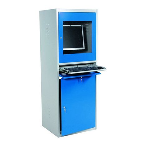 Matisère – Armoire de sécurité pour matériel informatique – Compartiment vitré jusqu'à 19 pouces – Résistante aux éclaboussures – 4031071150