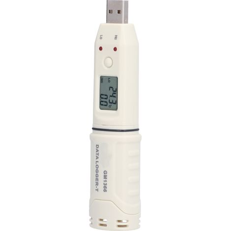 Enregistreur de température numérique USB intelligent LED pour environnement intérieur data logger (1/5)
