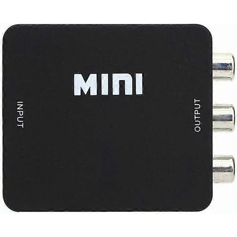 Mini boîtier convertisseur audio composite portable Full HD 1080p HDMI vers AV RCA compatible HDMI vers AV (1/5)