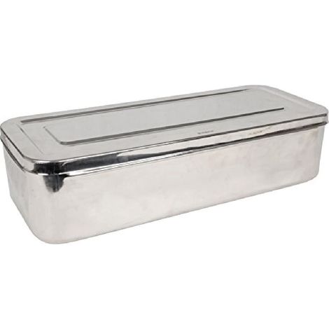 GIMA 26657 Scatola Acciaio Inossidabile, 50 cm Lunghezza, 20 cm Larghezza, 10 cm Altezza