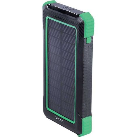 10000MAH SOLAR WIRELESS CHARGER POWER BANK-BLACK (1/5)