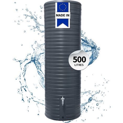 GARANTIA NORDIC réservoir d'eau de pluie 500 L, gris graphite