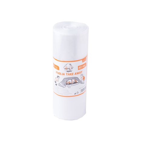 FOGLIA DI POLIETILENE IN MINI ROTOLO  H. 2 mt - 20 ml (Piegata H. 35 cm)