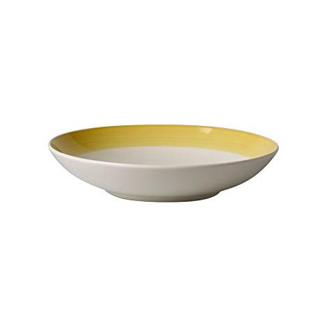 Villeroy & Boch Colourful Life Lemon Pie Ciotola, 24 cm, Porcellana, Bianco/Giallo (1/3)