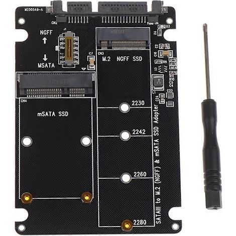 Boîtier externe NGFF vers 3 disques durs, adaptateur SSD mSATA, carte adaptatrice de protocole M.2 (1/5)