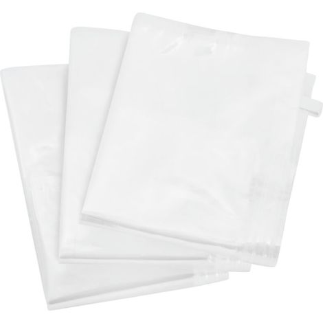 Lot de 6 housses de rangement sous vide – 3 x 90x55 cm et 3 x 80x100 cm – Économie d'espace jusqu'à 75% – Plastique transparent hermétique (1/5)
