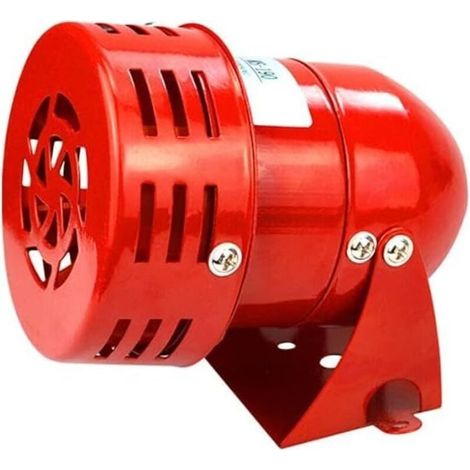 Alarme extérieure puissante 220 V, son de 120 dB, alarme métallique à moteur rouge, alarme industrielle et marine, 25 W 50 mA (1/4)