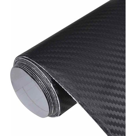 vidaXL Pellicola per Auto 3D Nera 100x150 cm