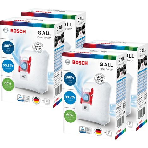 BOSCH LOT 16 x Sacs Aspirateur Bosch Type G microfibre BBZ41FGALL Compatible Siemens (1/2)