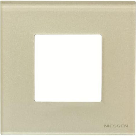 Zenit Plaque de Finition 1X2M Verre Perle 2CLA227100N3502 ABB N2271CP