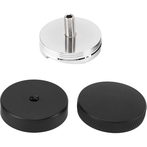 Kaffeestampfer, Kaffeenivellierwerkzeug, Kaffeeverteilungswerkzeug, Edelstahl 304, Schwarz, 58 mm (1/5)
