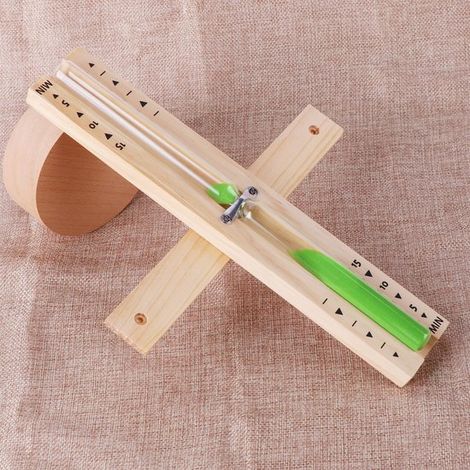 Clessidra da sauna da 30 minuti, clessidra rotante in legno con sabbia bianca, resistente al calore, per sauna e area benessere, verde (1/5)