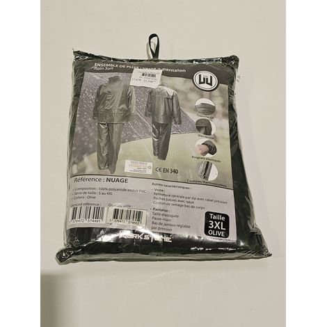 WORKSTONE - Ensemble de pluie NUAGE - 100% polyamide PVC - Imperméable et ventilé - Traces de pliage - Voir photos (1/4)