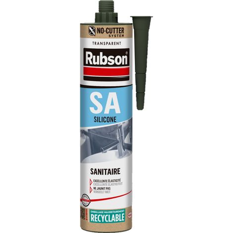 RUBSON Mastice siliconico acetico sanitario - 300ml - traslucido - 165173