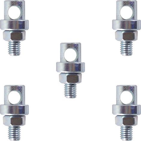 Serre-Tringle Universel Vélo, M5 x 19mm, Lot de 5 Argent 3701260831577 (1/2)