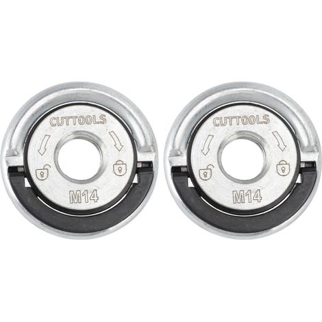 Rondelles Flange M14 Carbone 2Pièces - Écrous Flange Sans Clé Pour Disques (1/4)
