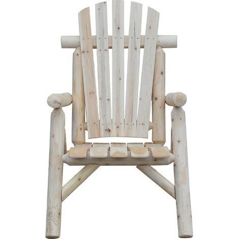 Chaise Adirondack résistante aux intempéries, chaise de jardin en bois avec dossier haut et accoudoirs, chaise de balcon, fauteuil de jardin pour jardin, terrasse, balcon, 83 x 68 x 101 cm, finition n (1/5)