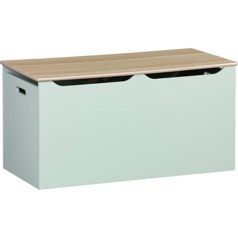 Children's toy storage box with side handles, Tobias, Celadon Green, 80x40x40 cm