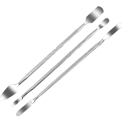 Sollbry 3 Pièces Métal Spudger Set Outils de Démontage D'ouverture de Spudger en Métal à Double Extrémité Kit Outils de Réparation pour Téléphone Portable iPad Tablettes Ordinateur (1/5)