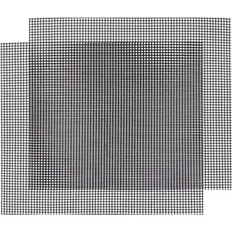 Lot de 2 Grille Barbecue, 42x36cm Tapis Cuisson Anti-adhésif, Découpable Pour Yaourtière Airfryer
